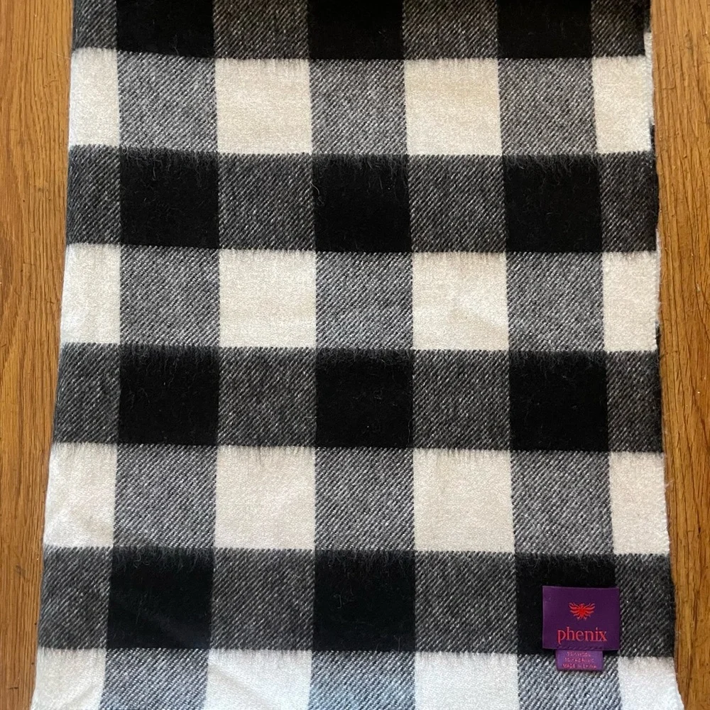 Phenix Oversized Checked Scarf - Picture 12 of 12